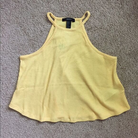 F21 Yellow Tank Top - Picture 1 of 1